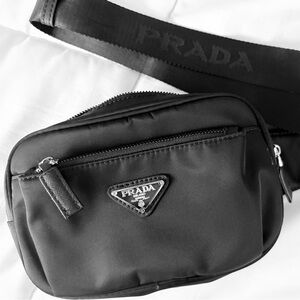 Designer Black Belt Bag Unisex